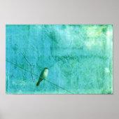 Vogel op een drager poster (Voorkant)