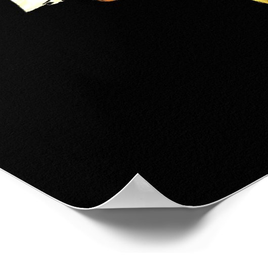 Vogel op een drager poster (Hoek)