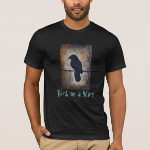Vogel op een drager t-shirt