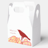 Vogel op een filiaal bedankdoosjes (Geopend)