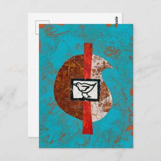 Vogel op een hike Briefkaart (Voorkant / Achterkant)