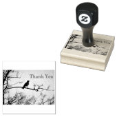 Vogel op een tak Bedankt Rubberstempel (Gestempeld)