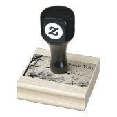 Vogel op een tak Bedankt Rubberstempel (Stempel)