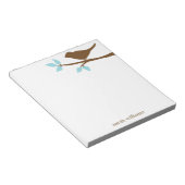 Vogel op een Tak Gepersonaliseerde Notitieblokken (Schuin)