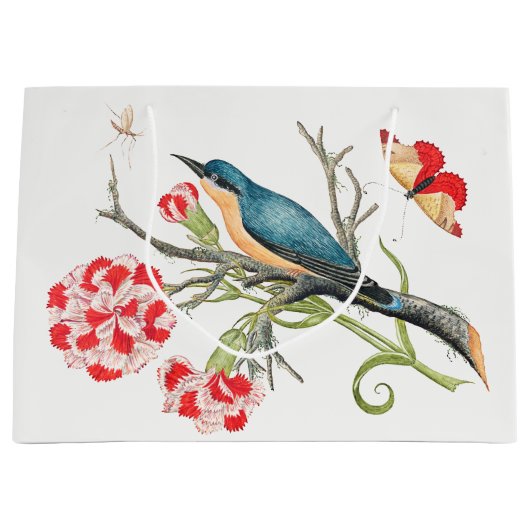 Vogel op een tak groot cadeauzakje (Voorkant)