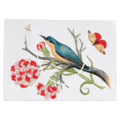 Vogel op een tak groot cadeauzakje (Achterkant)