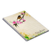 Vogel op een tak Notitieboek (Rechterzijde)