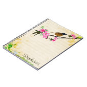 Vogel op een tak Notitieboek (Linkerzijde)