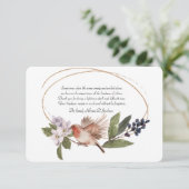 Vogel op een tak Sympathie Dank u kaart (Staand voorkant)