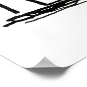 Vogel op een Tak Tekening door Leo Gestel Poster (Hoek)