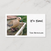 Vogel op een vuile goot visitekaartje (Voorkant)