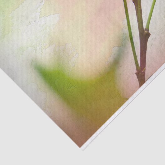 Vogel op een Waterverf Twig & Pastel Tissuepapier (Detail)