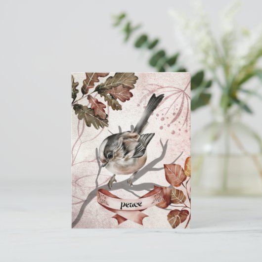 Vogel op filiaal Oracle Peace Kaart (Staand voorkant)