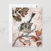 Vogel op filiaal Oracle Peace Kaart (Voorkant / Achterkant)