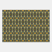 Vogel op gele dagen Fantasy Art gepersonaliseerd Inpakpapier Vel (Voorkant)