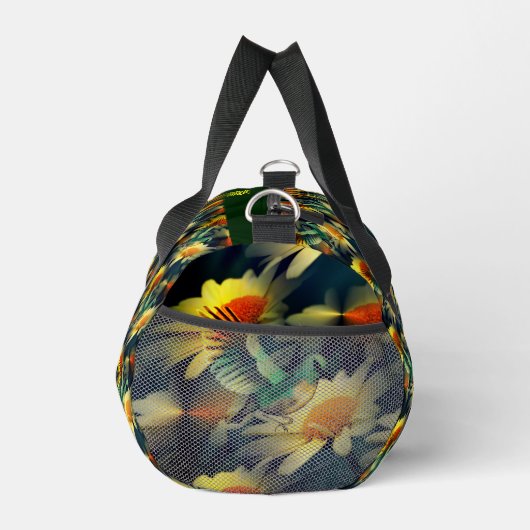 Vogel op gele dagen Fantasy Art gepersonaliseerd Plunjezak (Rechts)