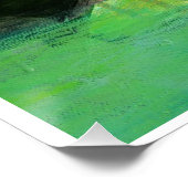 Vogel op het strand 20x20 glanzend poster (Hoek)