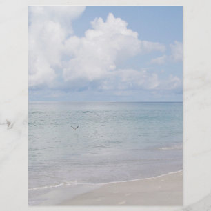 Vogel op het strand Briefpapier