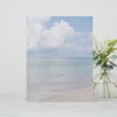 Vogel op het strand Briefpapier (Staand voorkant)