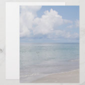 Vogel op het strand Briefpapier (Voorkant / Achterkant)