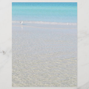 Vogel op het strand Briefpapier