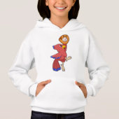 Vogel op honkbal met honkbalhandschoen (Voorkant)