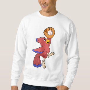 Vogel op honkbal met honkbalhandschoen trui