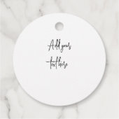 Vogel op Hydrangea Branch en Peony Wedding Bedankjes Labels (Achterkant)