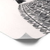 Vogel op kop poster (Hoek)