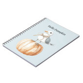 Vogel op Pompoen Notitieboek (Linkerzijde)