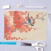 Vogel op Red Ivy, Koson, Ukiyoe Tissuepapier (Craft)