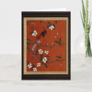 Vogel op Ricepaper Kaart