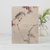 Vogel op tak kijken Spider | Watanabe Seitei (Staand voorkant)