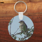 vogel op tak sleutelhanger (Voorkant)