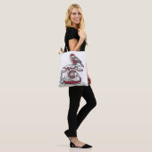 Vogel op Telefoon Boodschappentas Tote Bag (Op model)