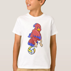 Vogel op volleybalsport t-shirt