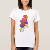 Vogel op volleybalsport t-shirt (Voorkant)