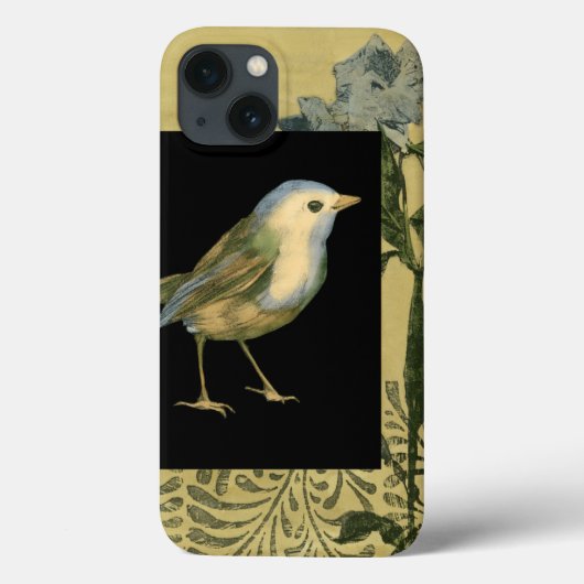 Vogel op zwarte en  achtergrond Case-Mate iPhone case (Achterkant)