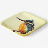 vogel papieren bordje (Gebogen)