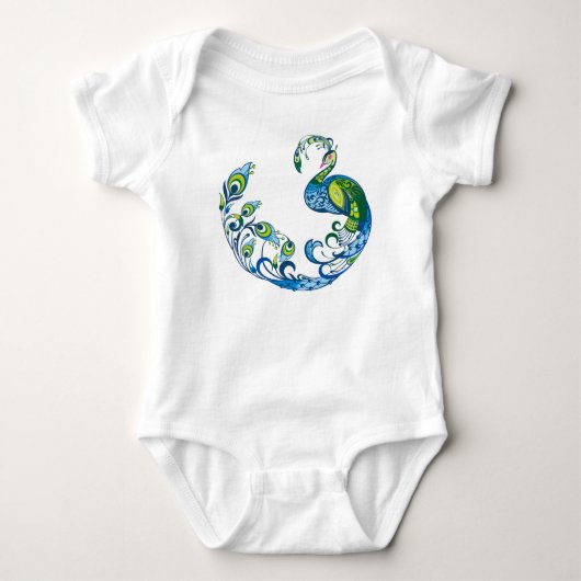 Vogel Peafowl Veer Peacock Romper (Voorkant)