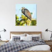 Vogel Perfect 35,70 x 37 opgespannen canvasprint Canvas Afdruk (Insitu (Slaapkamer))