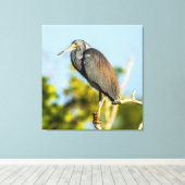Vogel Perfect 35,70 x 37 opgespannen canvasprint Canvas Afdruk (Insitu (Houten vloer))