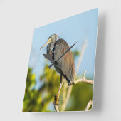 Vogel Perfecte Acryl Wandklok (Hoek)