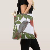 Vogel, Persimmon, Boom, Bulbul, Oriental, Japans Tote Bag (Dichtbij)