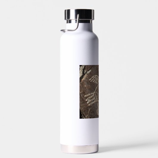 Vogel Petroglyph Waterfles (Rechts)