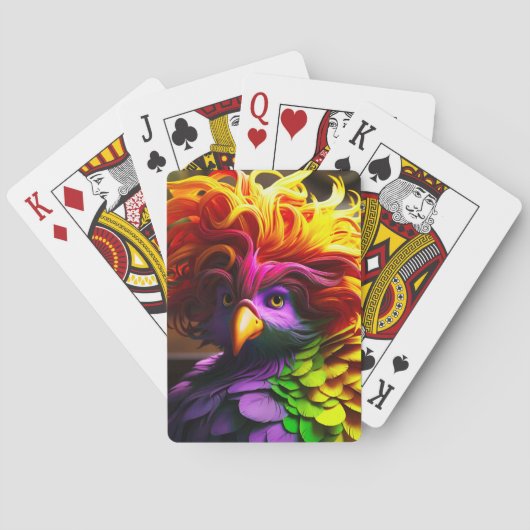  vogel pokerkaarten (Achterkant)