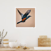vogel poster (Keuken)