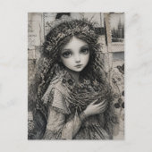 Vogel Prinses Fee Briefkaart (Voorkant)