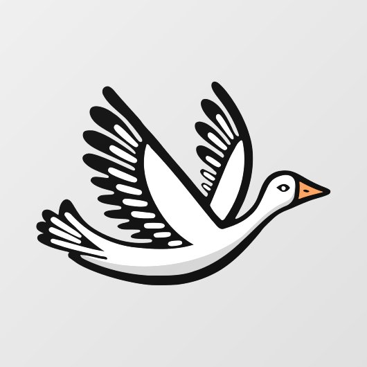 vogel raamsticker (Vel)