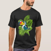 Vogel Regenwoud Vogel Dier Tropische Toucan T-shirt (Voorkant)